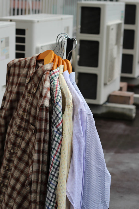 90's CHAPS Ralph Lauren Check Long Sleeve Shirt set x5点