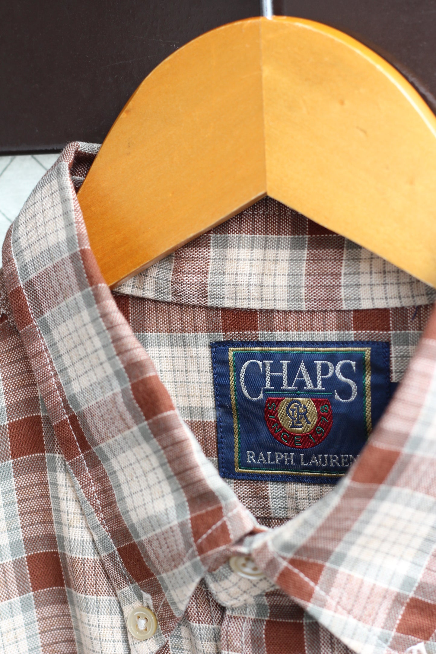 90's CHAPS Ralph Lauren Check Long Sleeve Shirt set x5点
