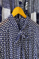 Vintage Navy Design Long Sleeve One-Piece x2点