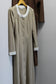Vintage Brown Beige Collar Long Sleeve One-Piece x3点