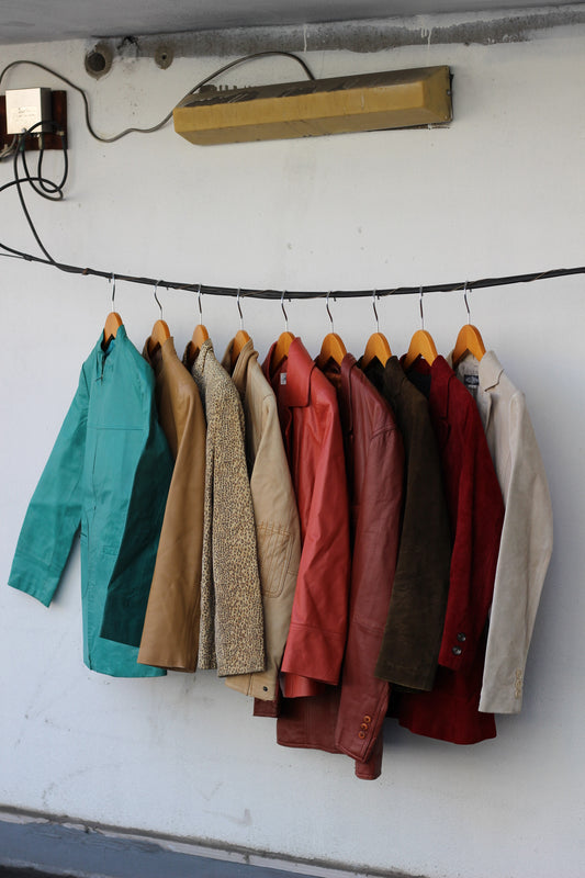 Ladies Design Color Leather Jacket x9点