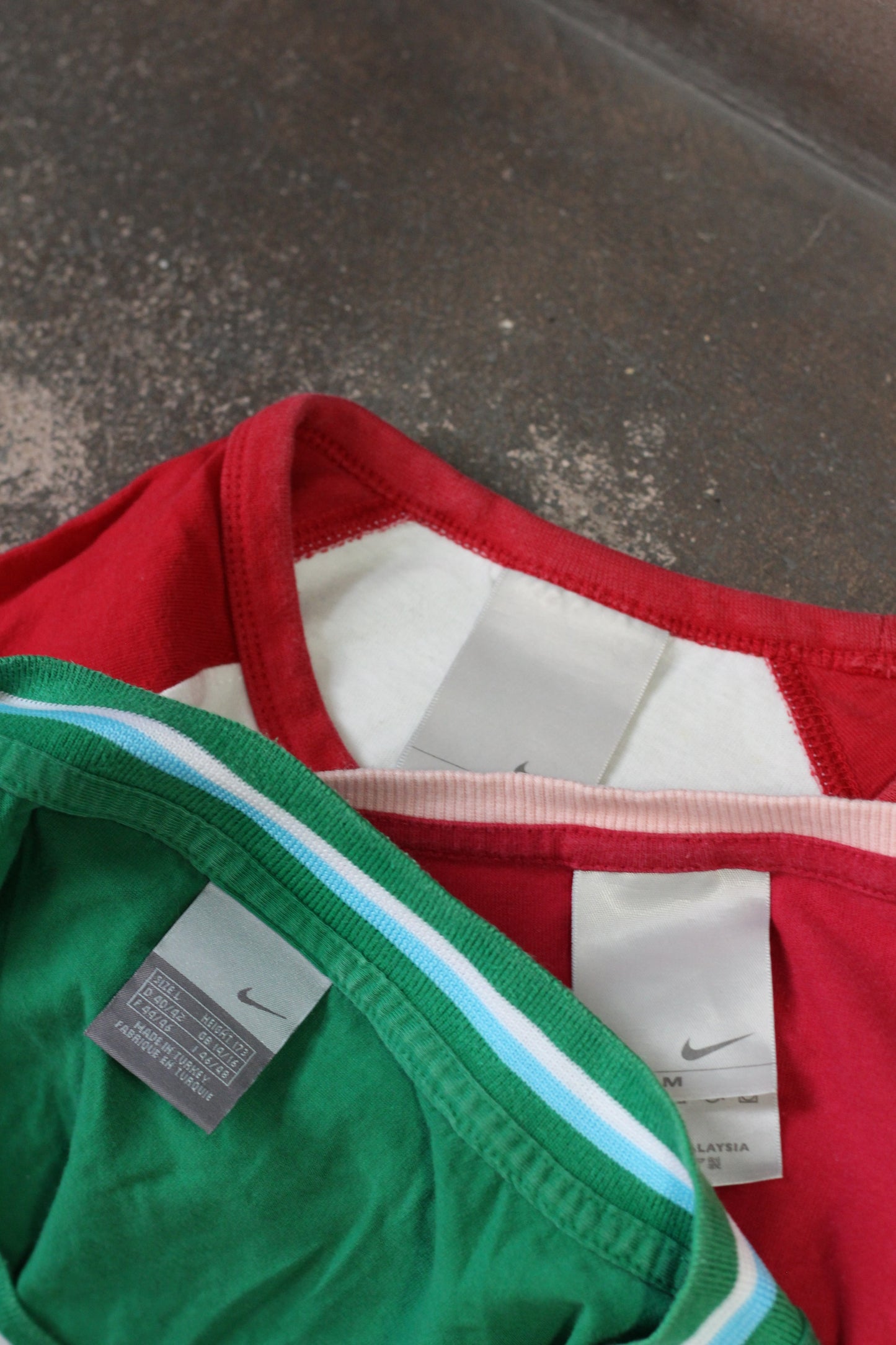 NIKE Y2K Style Ringer & Raglan T-Shirt x3点