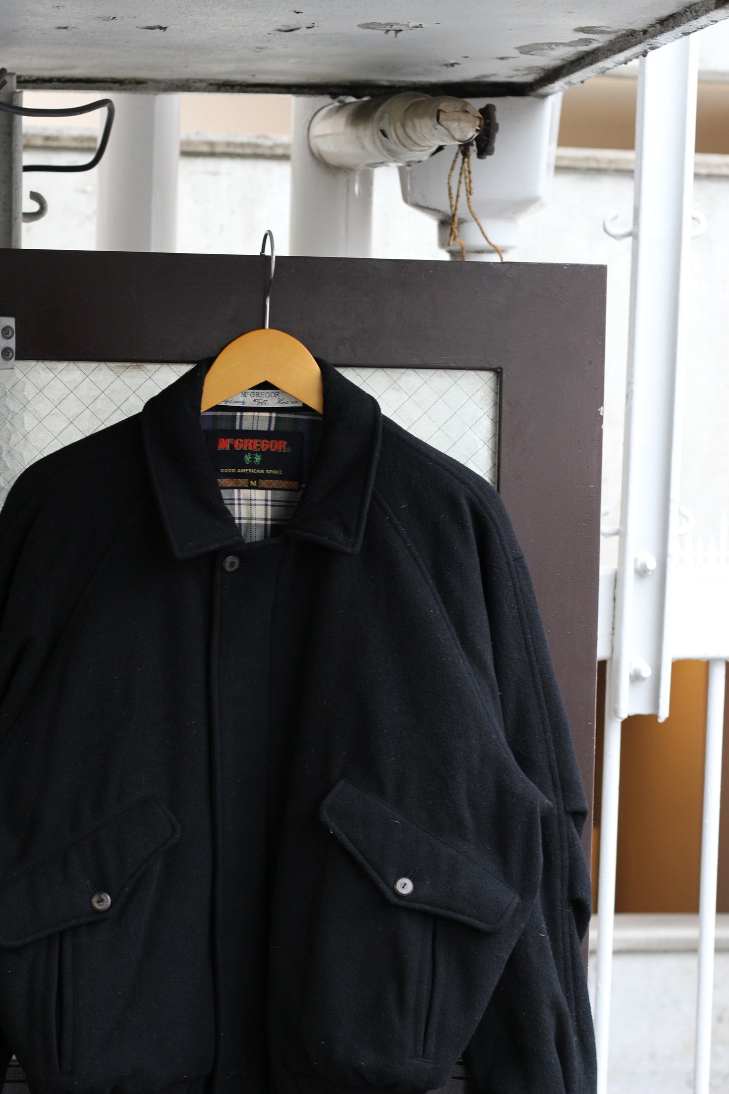 80-90's Mcgregor & Made In Canada Wool & Suede Bomber Jacket set x2点