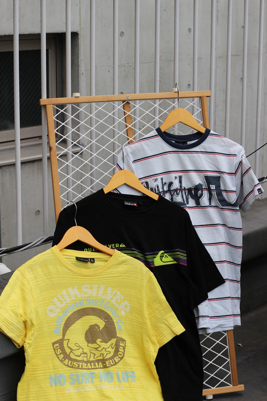 90's-00's Quik Silver Print T-Shirt x3点