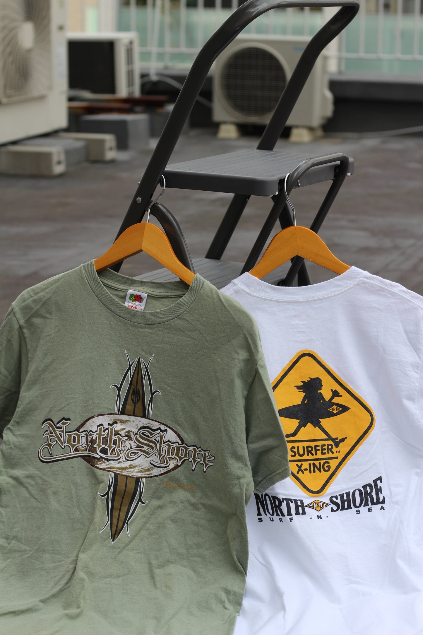 Men's Y2K Style North Shore Surf Print T-Shirt x2点