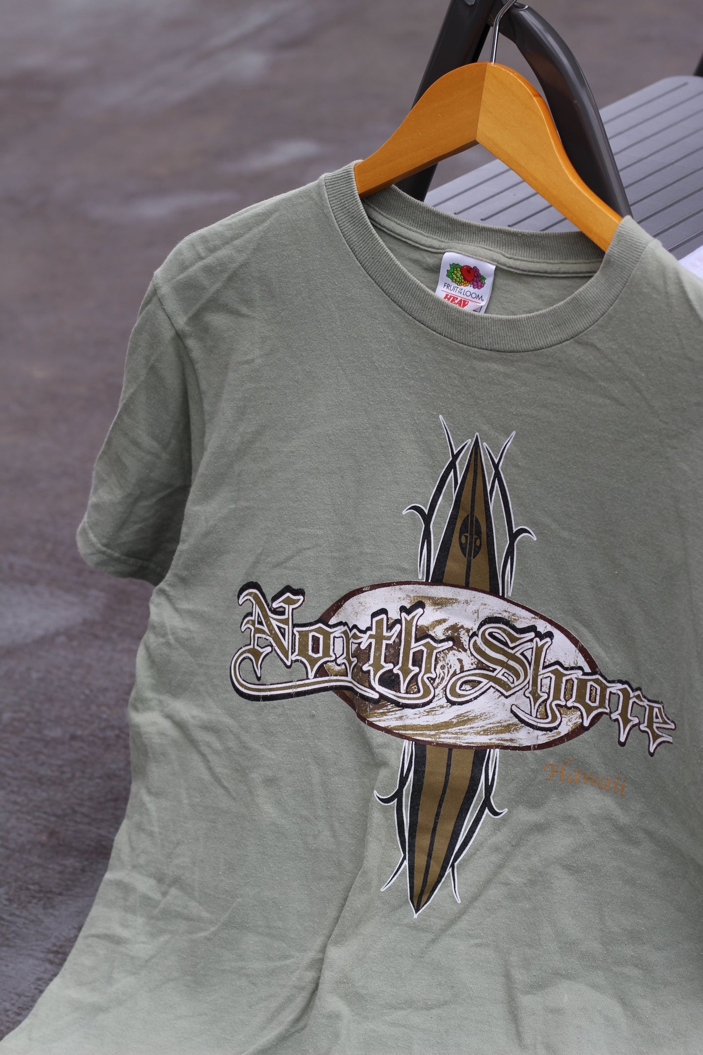 Men's Y2K Style North Shore Surf Print T-Shirt x2点