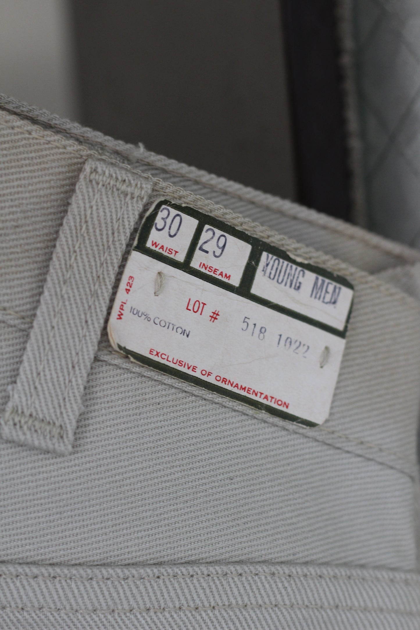 60's Made In USA White Tab Levi's "Dead Stock" 518 & Lee Work Chino Pants & Big Mac Denim Overalls set x3点
