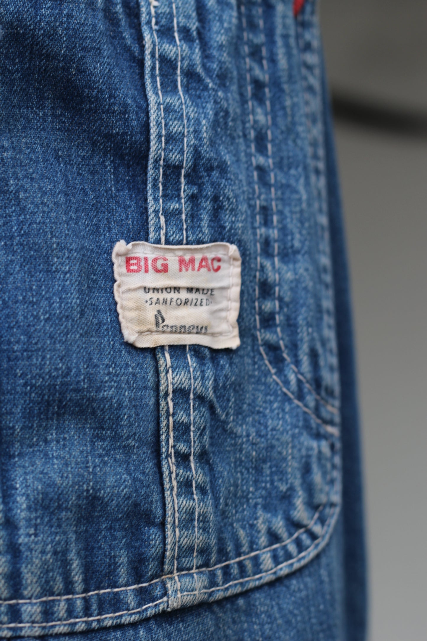 60's Made In USA White Tab Levi's "Dead Stock" 518 & Lee Work Chino Pants & Big Mac Denim Overalls set x3点