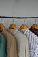 Men's Long Sleeve Band Collar Shirt x7点