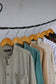 Men's Long Sleeve Band Collar Shirt x7点
