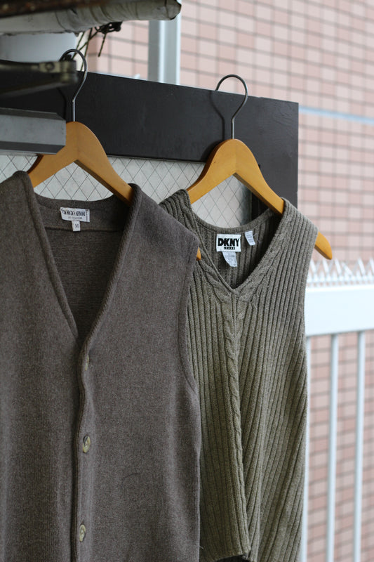 Giorgio Armani & DKNY Women's Knit Vest set x2点