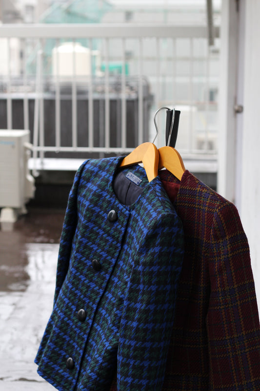 Givenchy & Burberrys Vintage No Collar Jacket set x2点