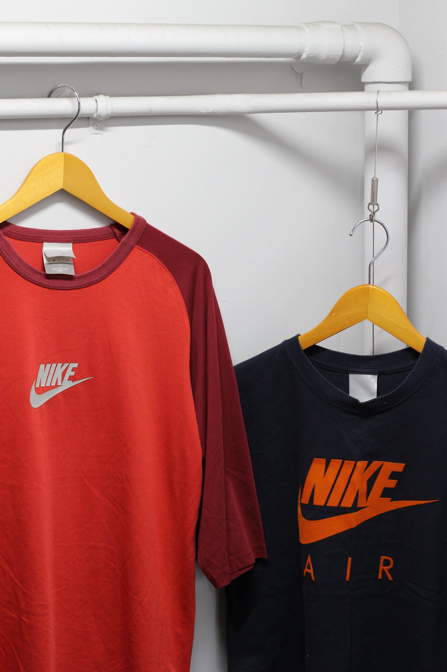 00's Old NIKE Y2K Style Print T-Shirt x7点