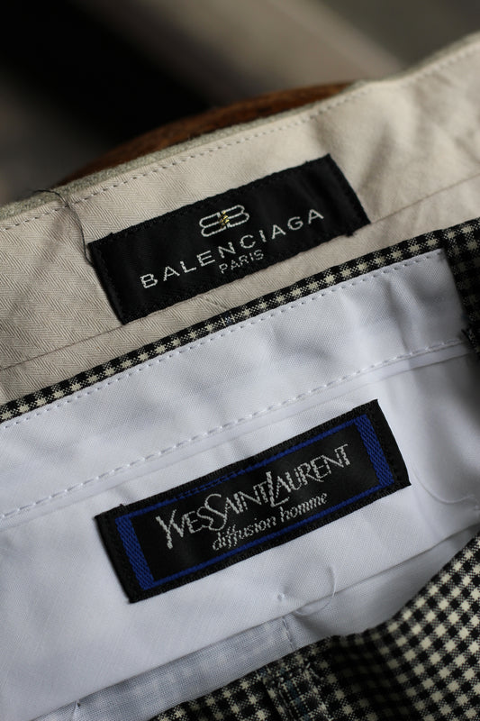 Balenciaga & Yves Saint Laurent Men's Slacks set x2点