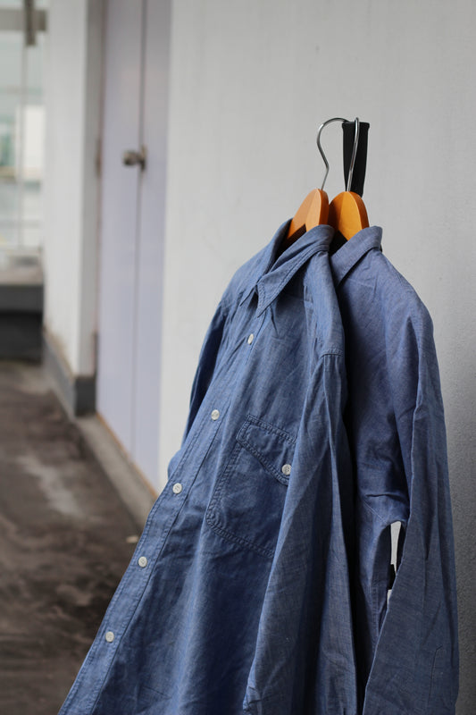 Orange County & BoB-Cox Vintage Reproduction Chambray Work Shirt set x2点