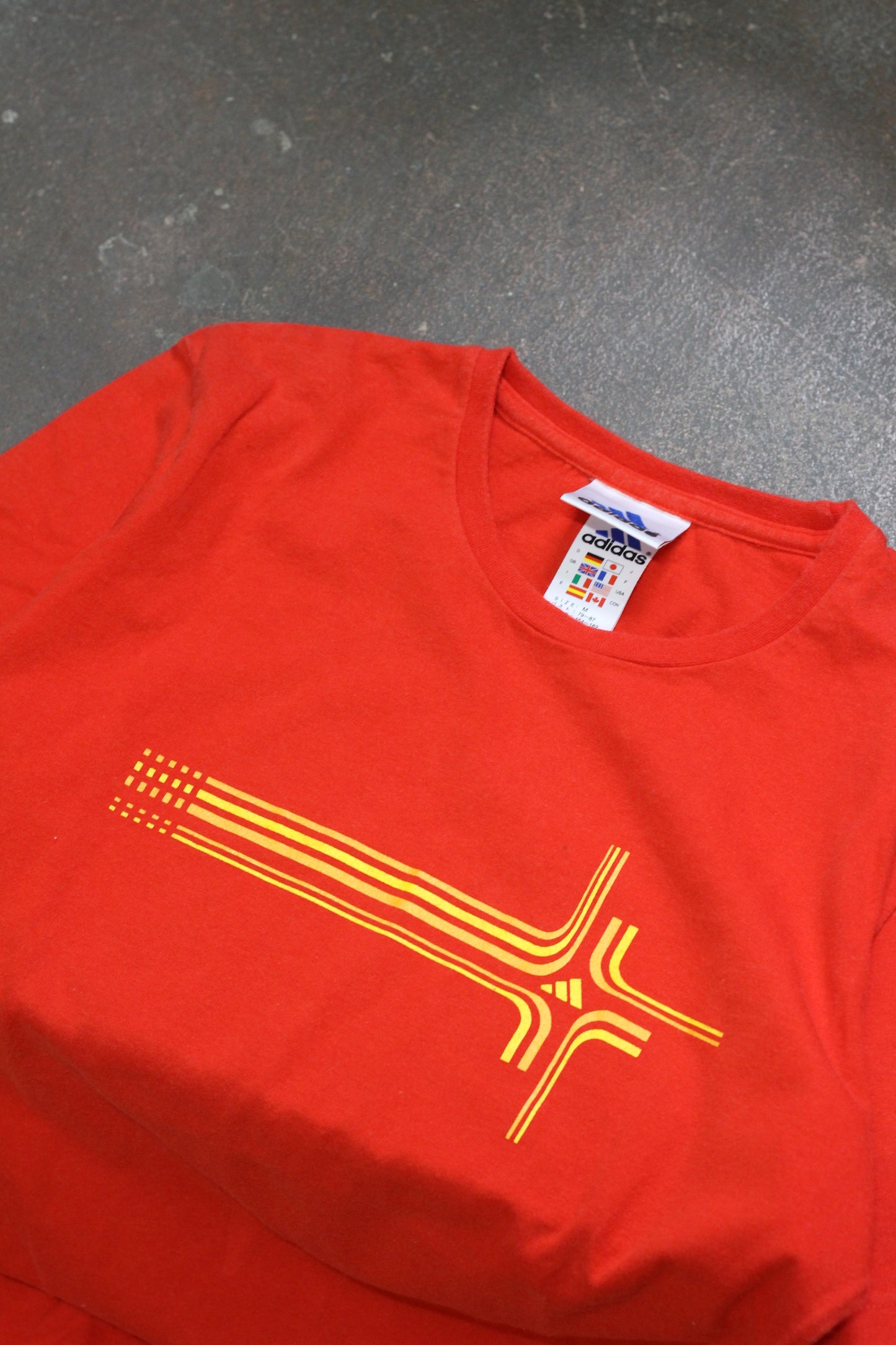 90-00's adidas Y2K Graphic Print T-Shirt x4点