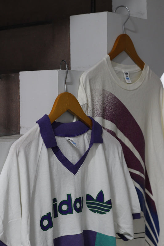 90's adidas Vintage Print T-Shirt x2点
