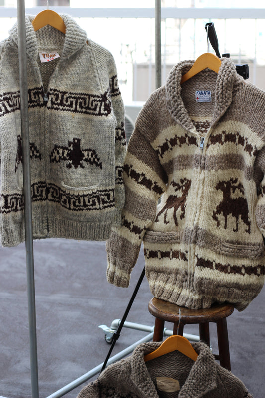 Made in Canada Vintage Cowichan Sweater x4点