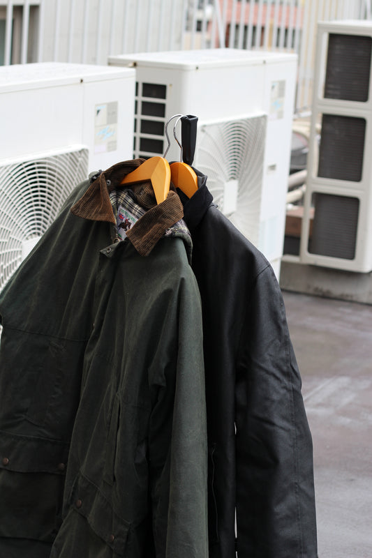 80-90's Made In England Oiled & PU Coated Jacket set x2点