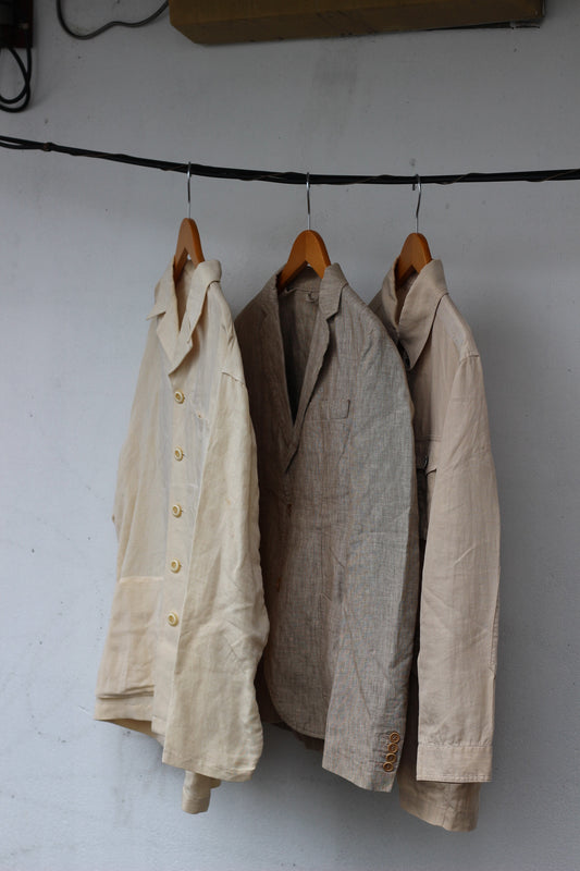 Men's Linen Jacket x3点