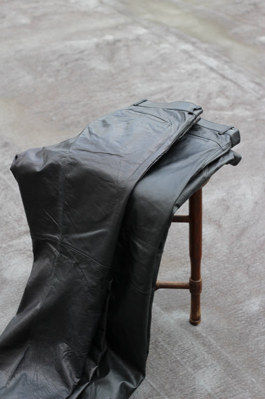 Men's Vintage Leather Pants set x2点