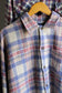 Men's Purple Check Flannel Shirt x2点