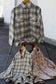 Men's Cream-Based Checked Flannel Shirt x4点