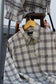 Men's Cream-Based Checked Flannel Shirt x4点