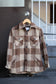 Men's Cream-Based Checked Flannel Shirt x4点