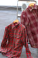 Men's Red Check Flannel Shirt x8点