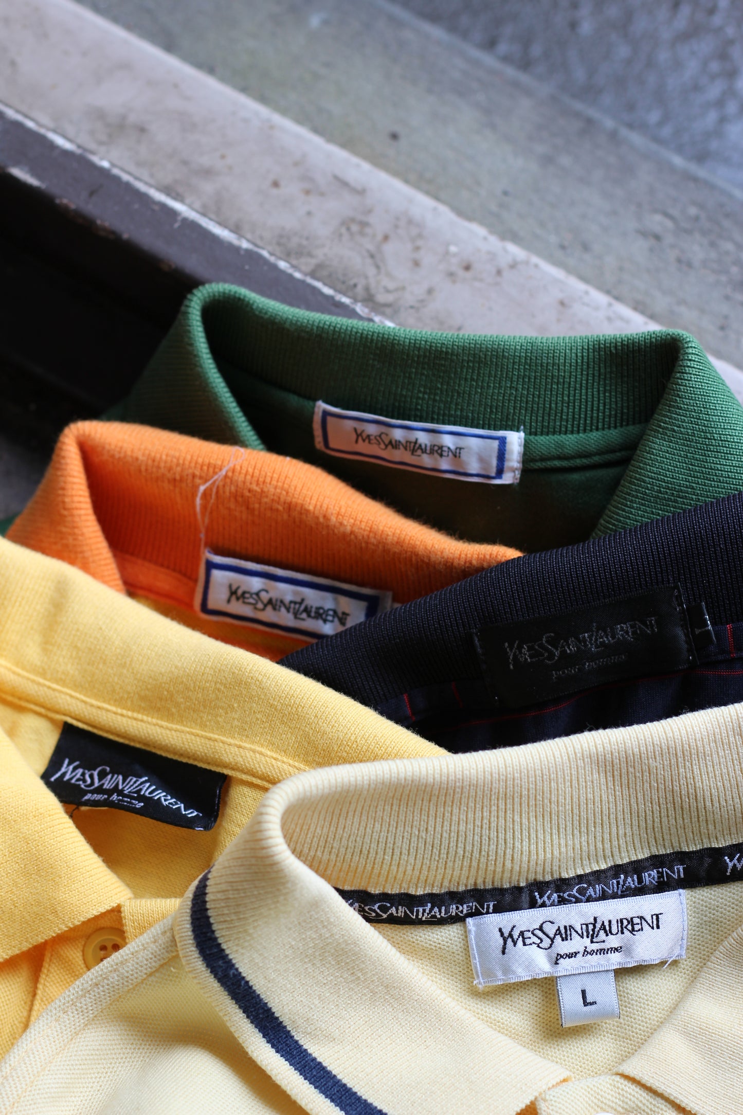 Old Yves Saint Laurent Men's Polo Shirt x5点