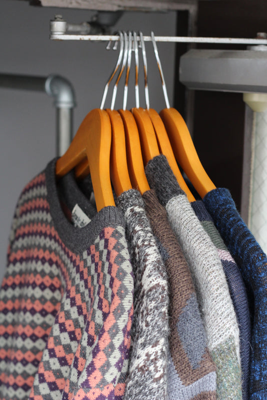 80-90’s Made In Italy Vintage Design Knit Sweater set x6点