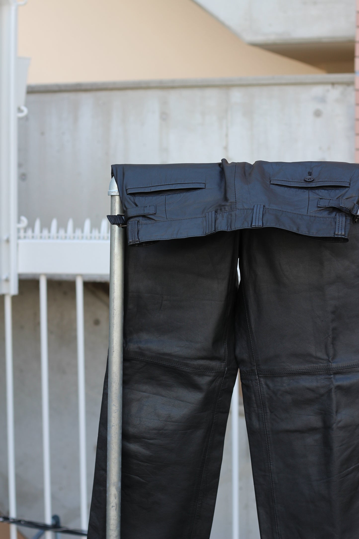 Men's Vintage Leather Pants x2点
