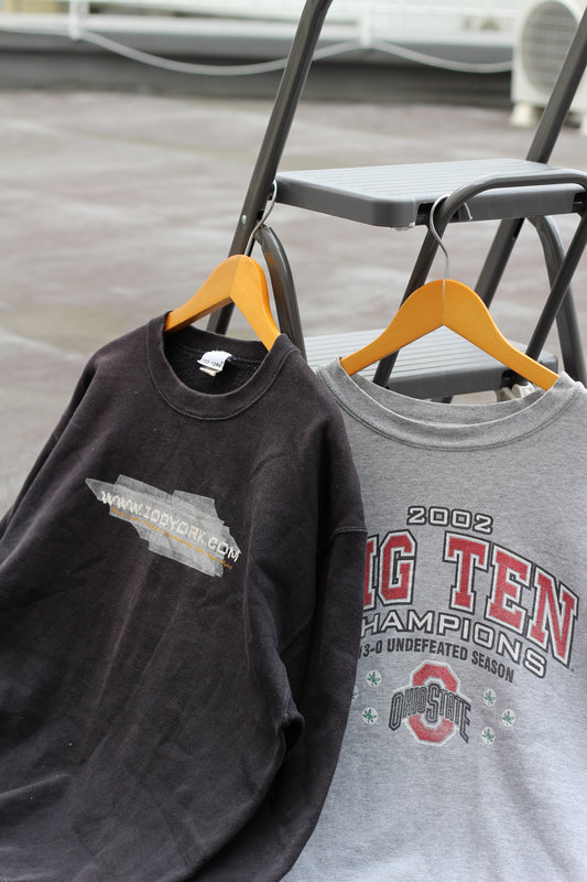 90-00's Made In USA Print Sweatshirt set x2点