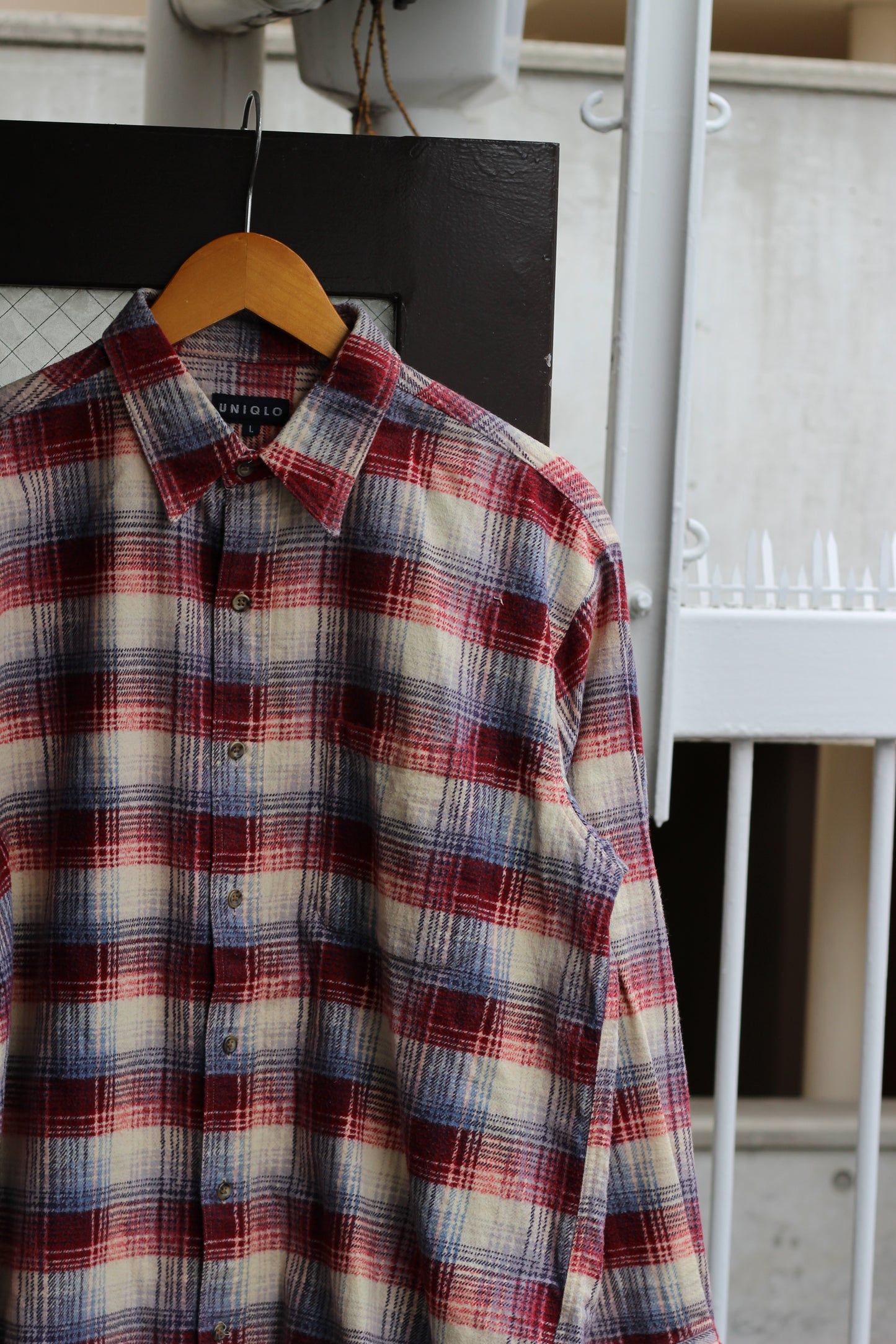 90's Old UNIQLO Flannel Shirt set x2点