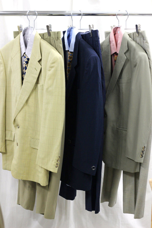 jacket & slacks & shirt & tie style set x5点