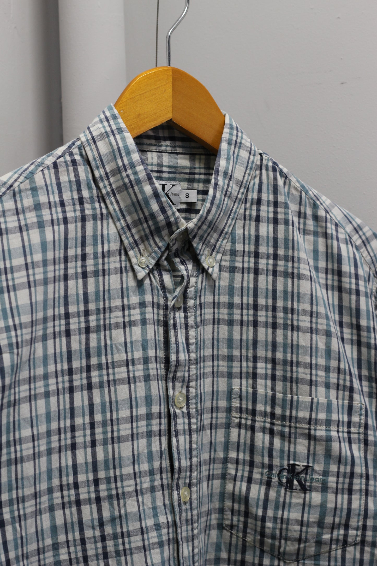 Old Calvin Klein Check Short Sleeve Shirt x3点