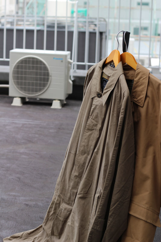 70's Made In USA Sears & Made In Italy Edward's Vintage Trench Coat set x2点