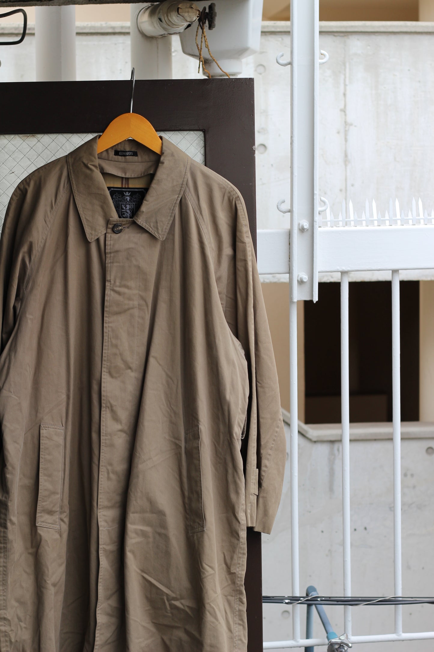 70's Made In USA Sears & Made In Italy Edward's Vintage Trench Coat set x2点