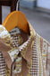 Men's Scarf pattern Long Sleeve Shirt x2点