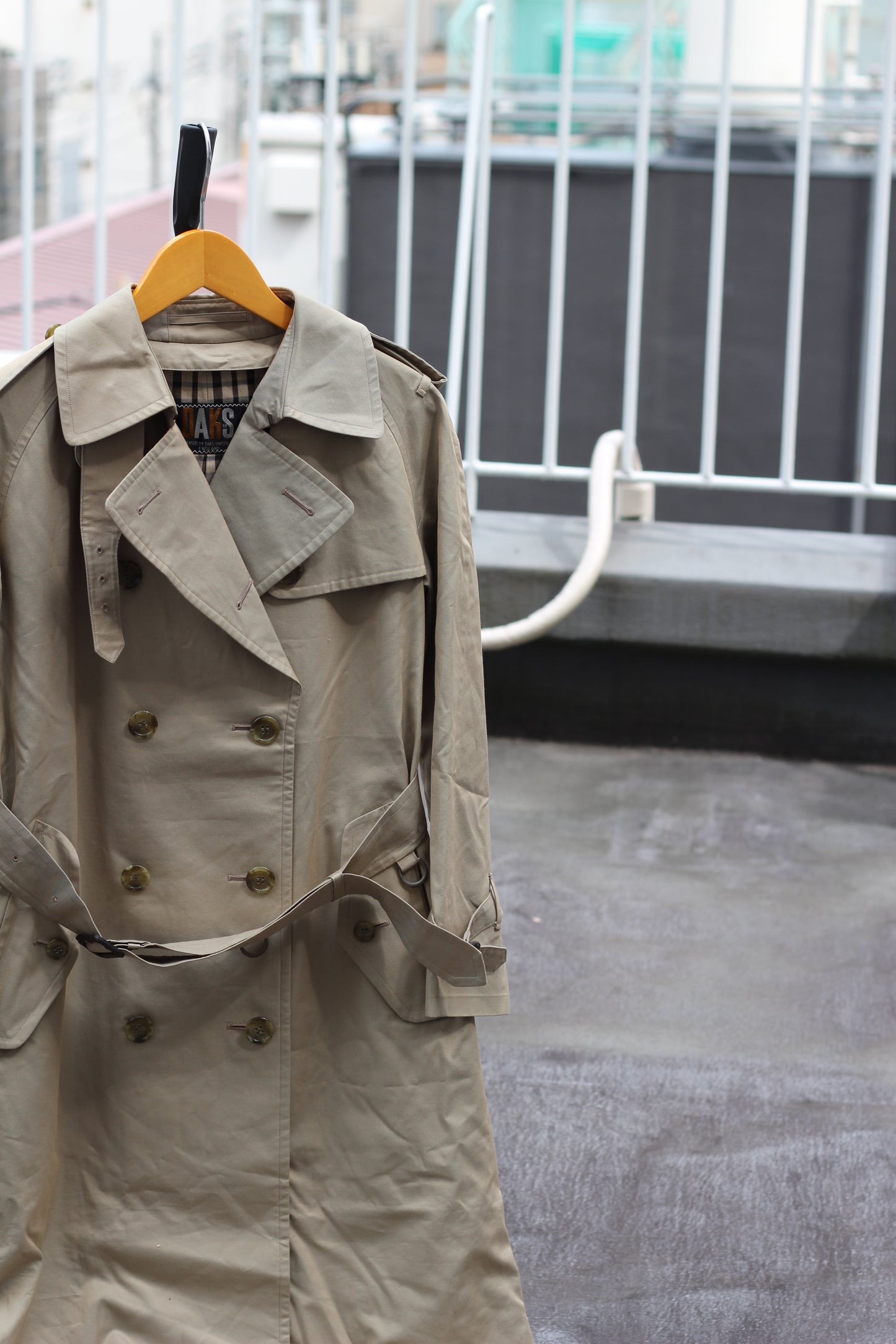 70's Van Jac & 80's DAKS Ivy Style Vintage Trench Coat set x2点