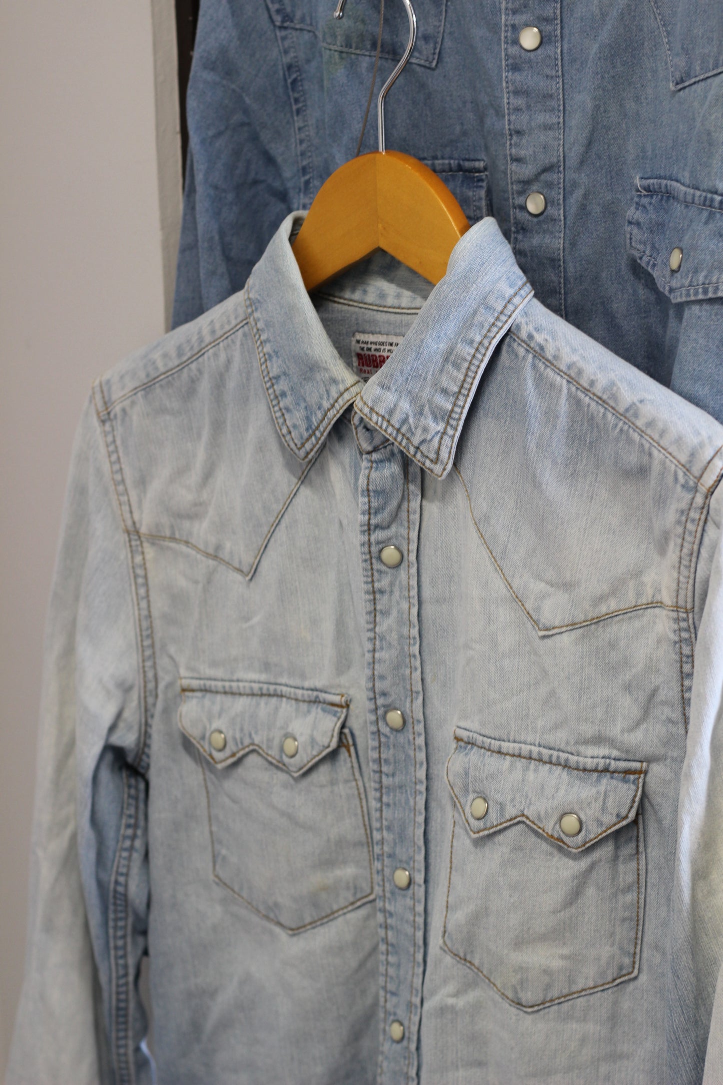 Men's Western Denim Shirt x3点