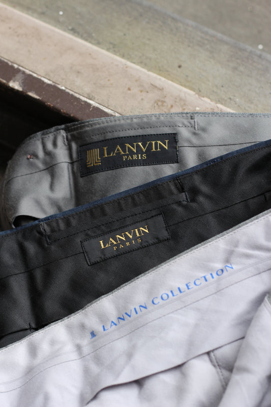 Old LANVIN Men's Slacks x3点