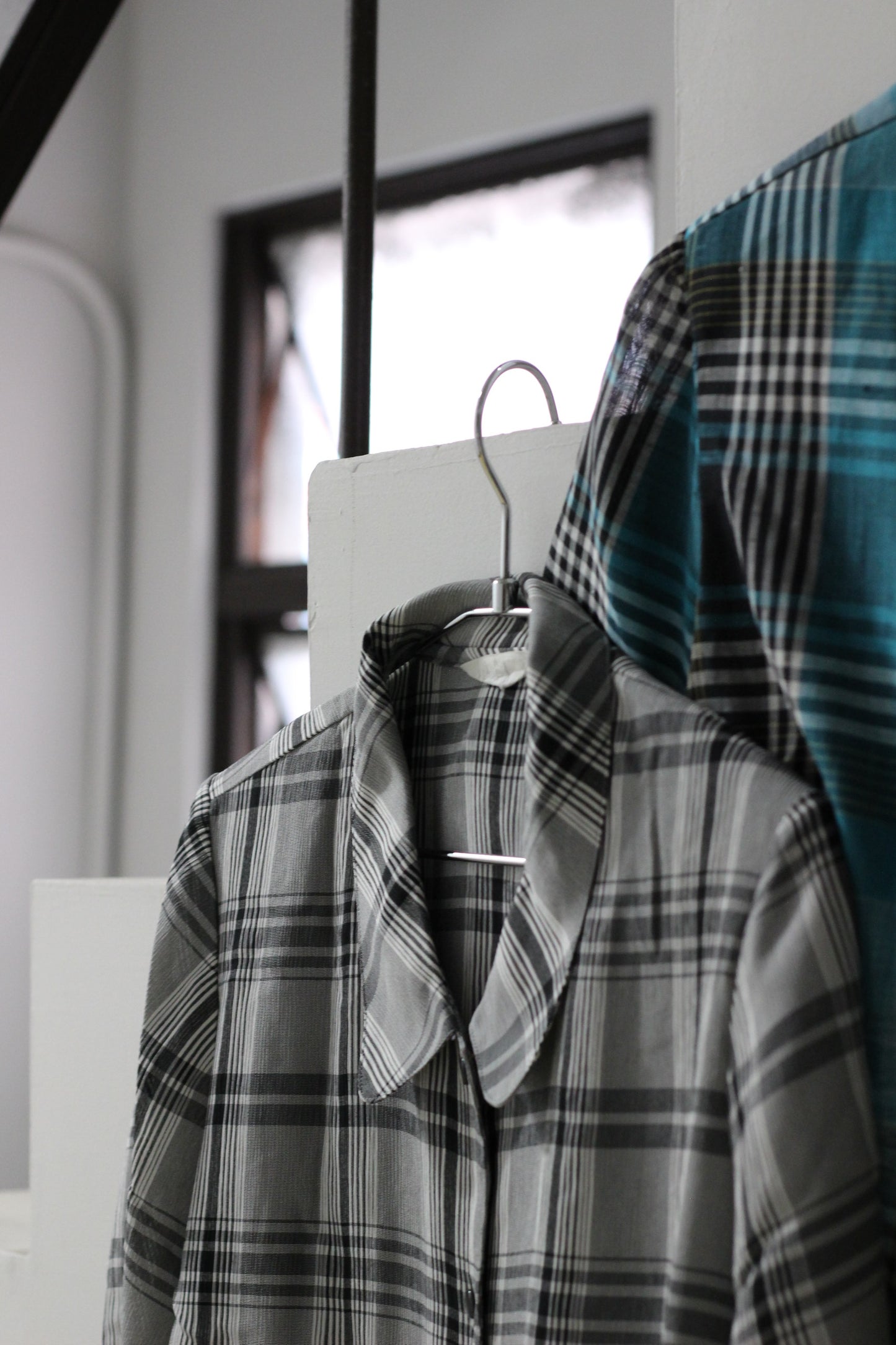 Vintage Check Short Sleeve Blouse x7点