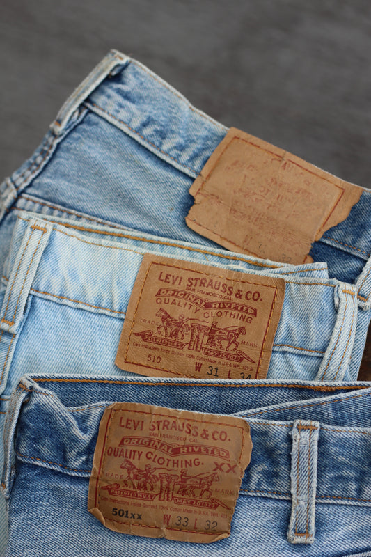 90's Made In USA Levi's 501 & 510 Denim Pants x3点