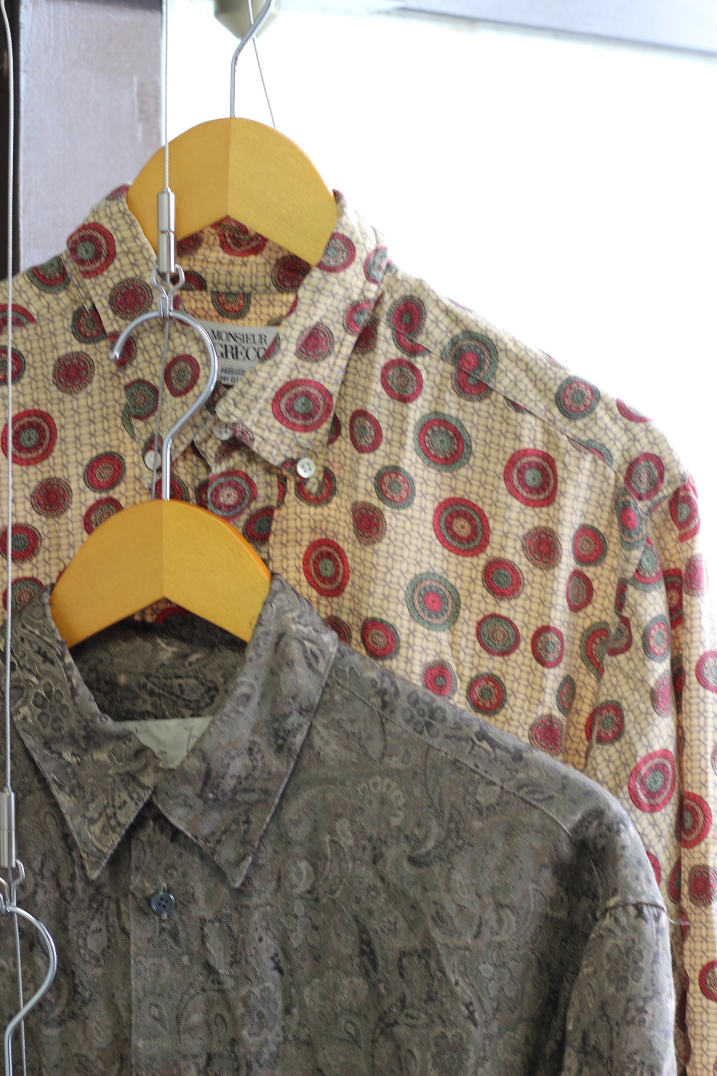 Men's High-Grade Rayon Long-Sleeved Shirt x5点