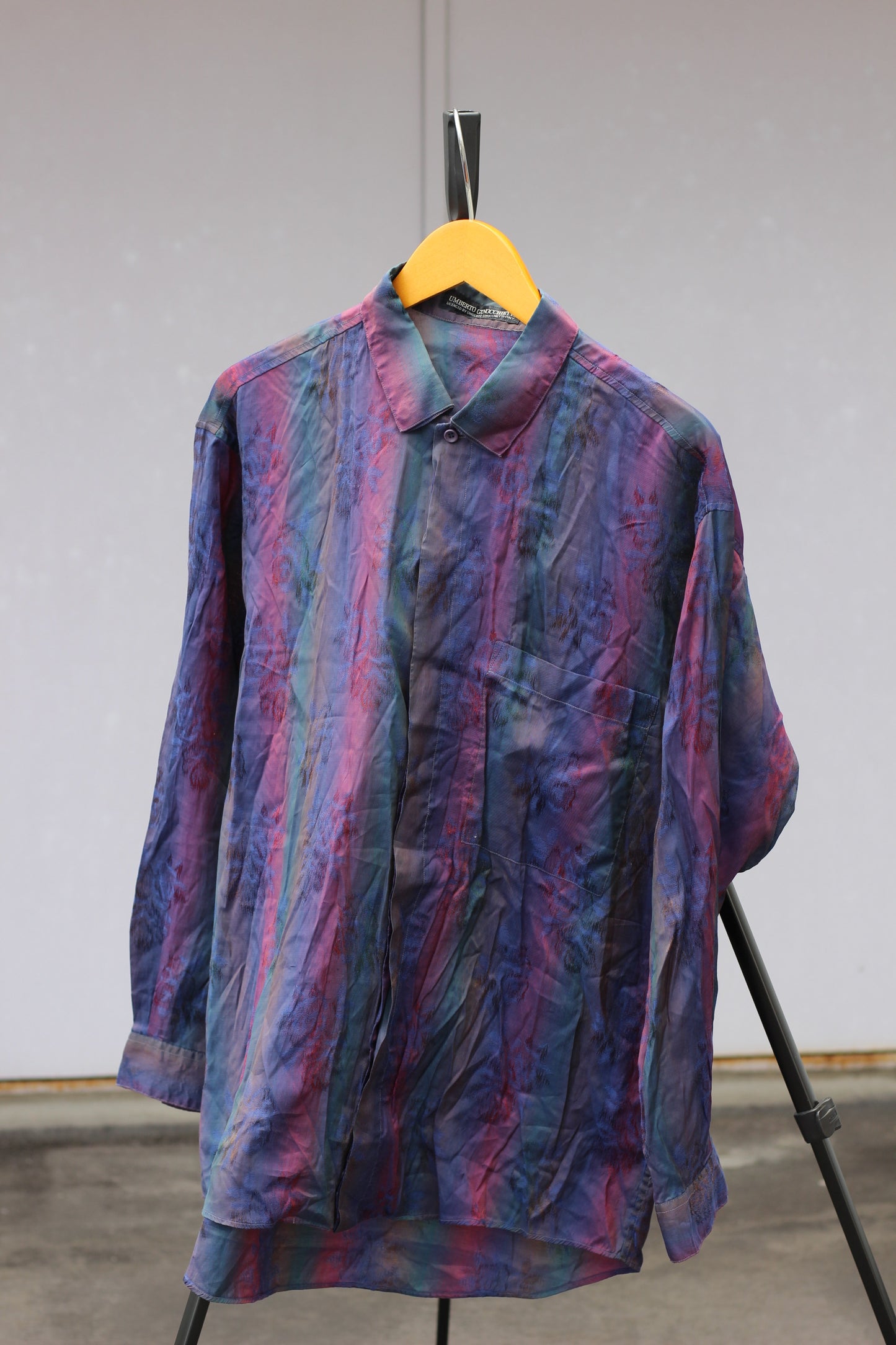 Men's High-Grade Rayon Long-Sleeved Shirt x5点