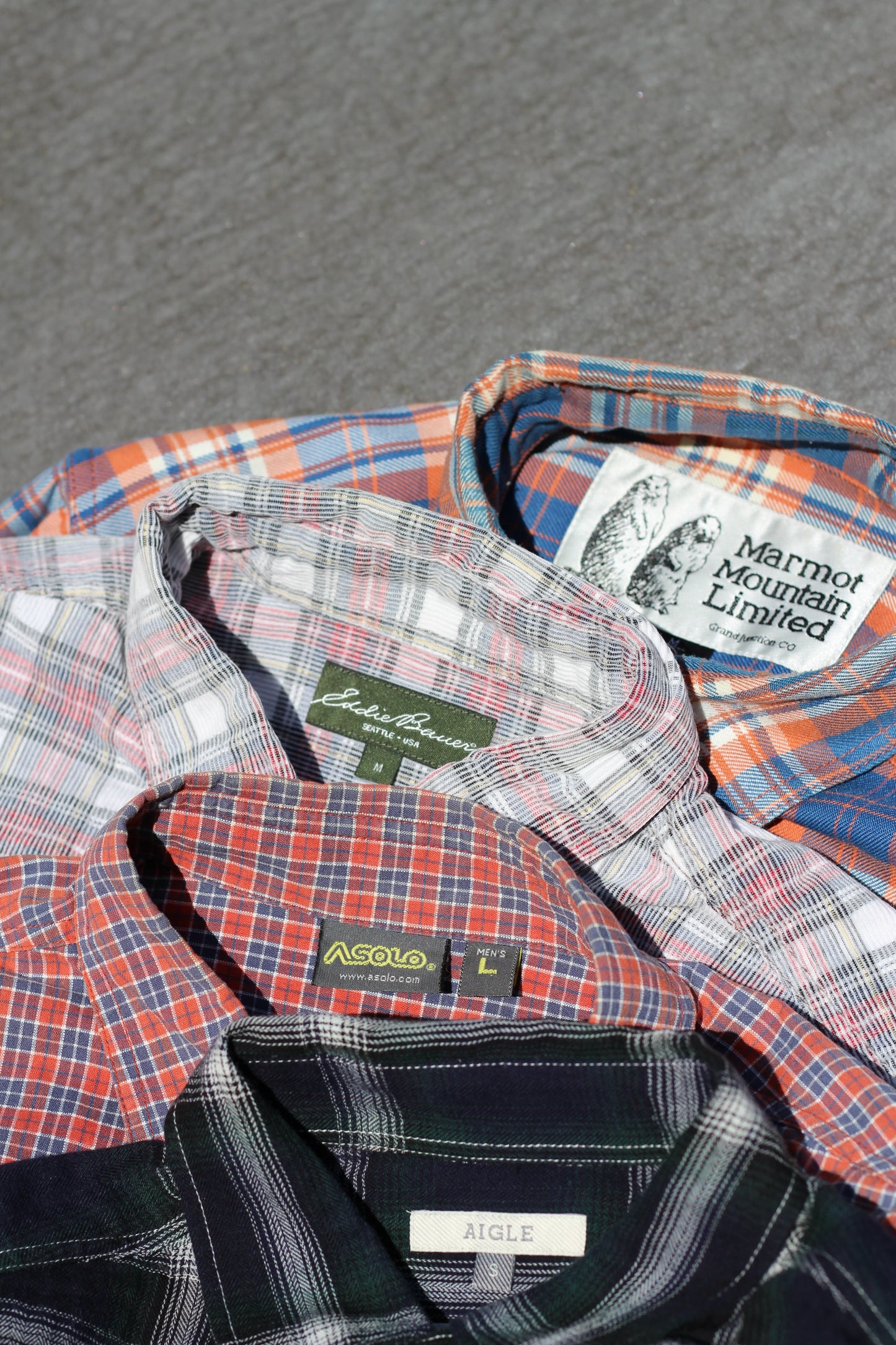 Men's Outdoor Brand Check Shirt x4点