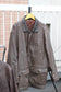 Men's Oversize Brown Leather Jacket x4点