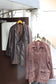 Men's Oversize Brown Leather Jacket x4点